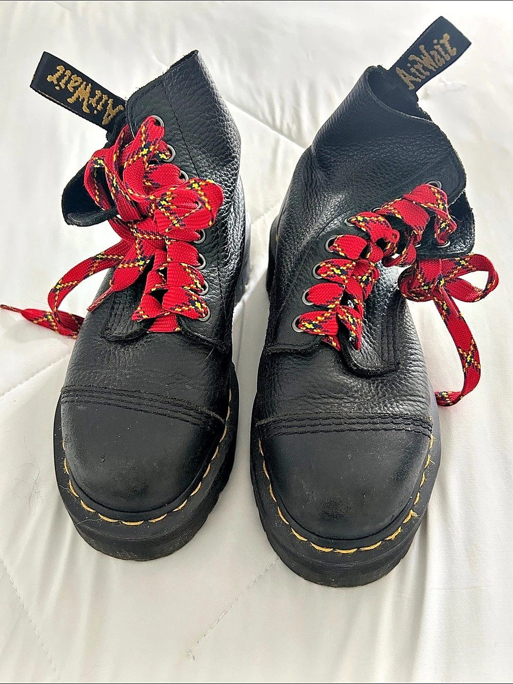 Dr. Martens Sinclair Milled Nappa Leather Platform Boots Platform Combat Boots